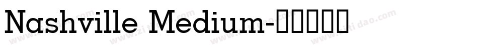 Nashville Medium字体转换